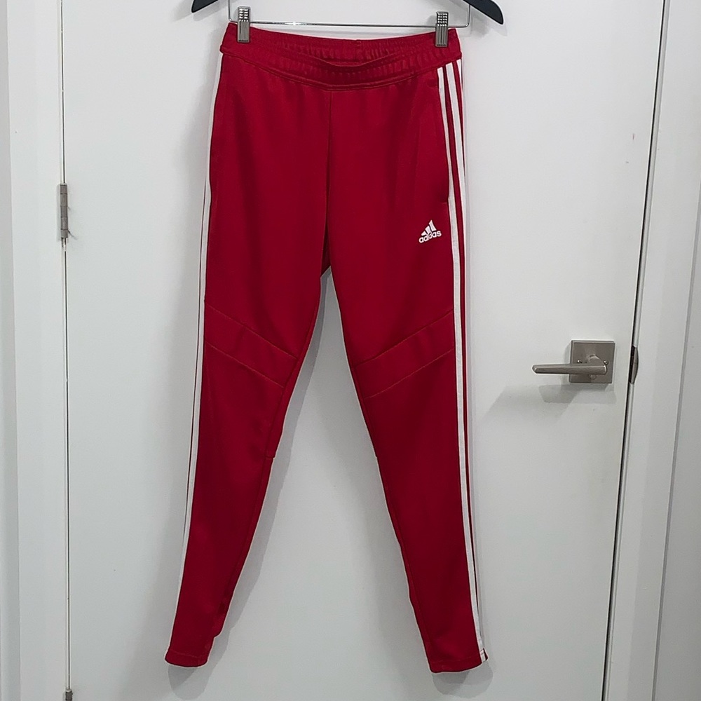 2/$60 Red Adidas Track Pants for Women